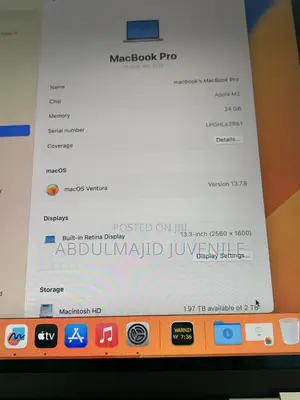 Laptop Apple MacBook Pro 2023 M2 24GB Apple M2 SSD 2T