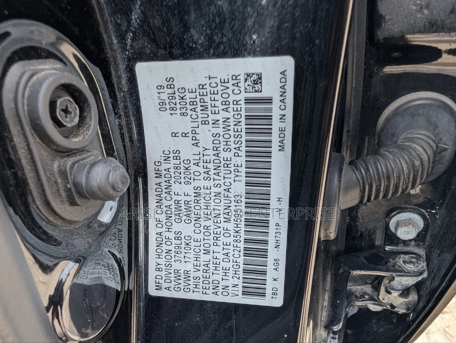 Honda Civic Sport Sedan 2019 Black