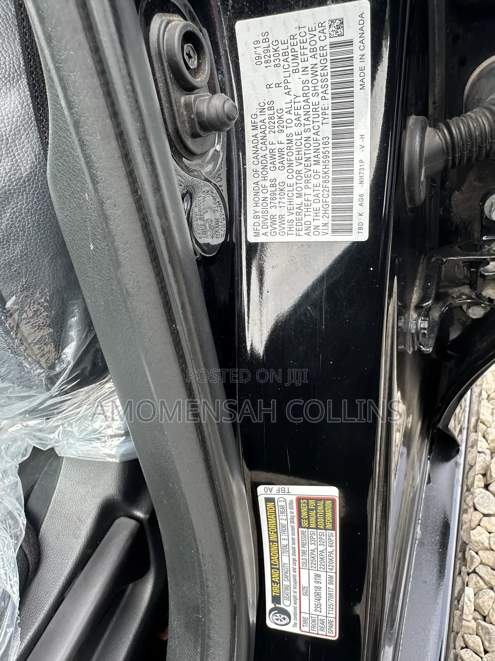 Honda Civic Sport Sedan 2020 Black