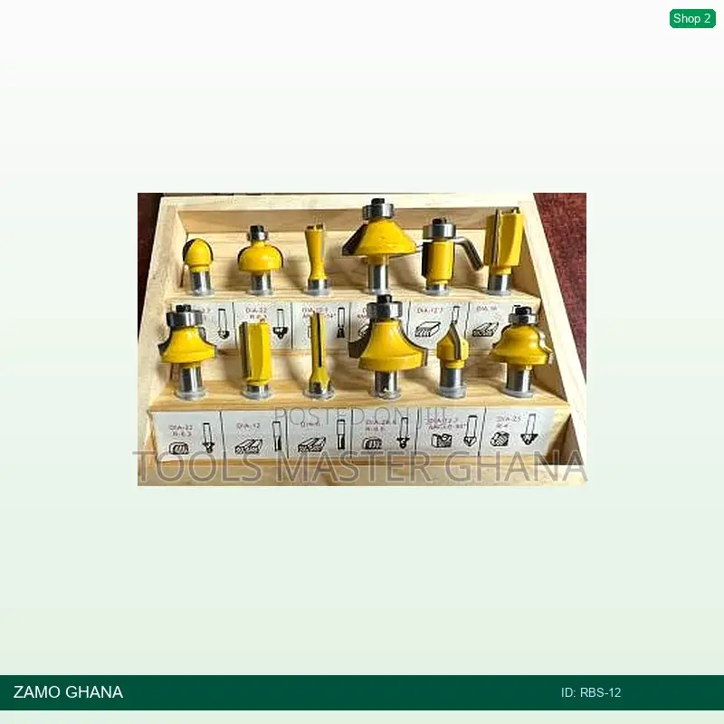 Router Bit Set 12pcs Type 1 - RBS-12