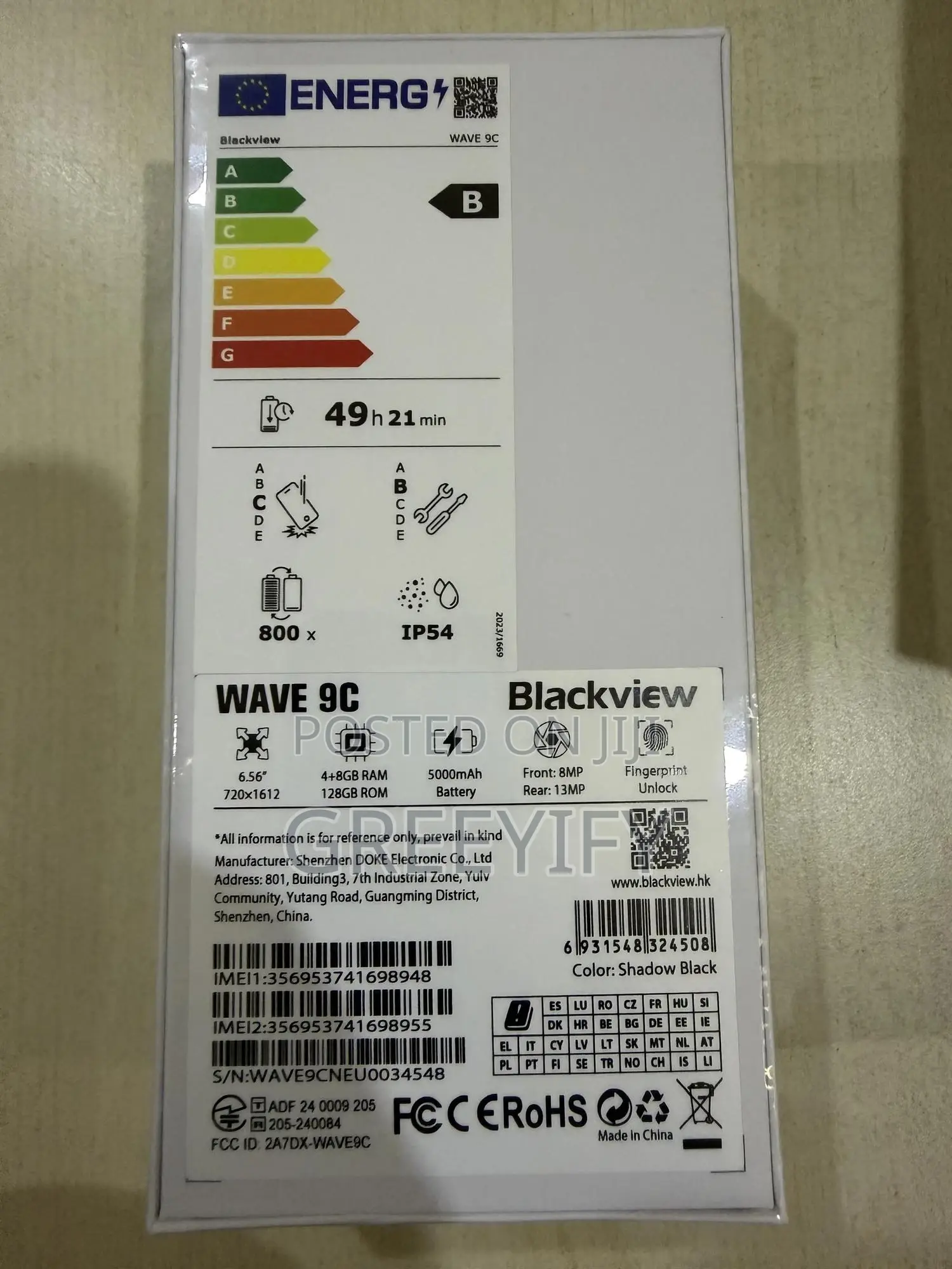 New Blackview Wave 9C 64 GB Black
