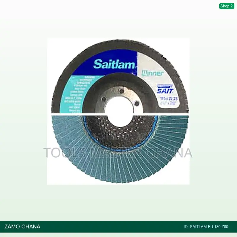 Flap Disc Saitlam Fu 180mm Z60 - Saitlam-Fu-180-Z60
