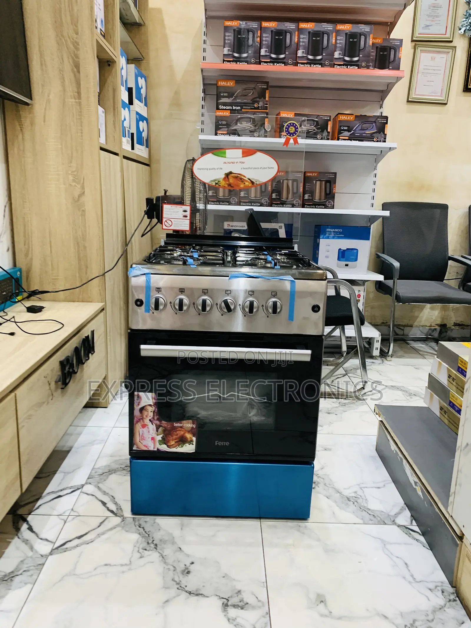 Stainless Steel Gas Cooker Oven New Line 4b 60/60