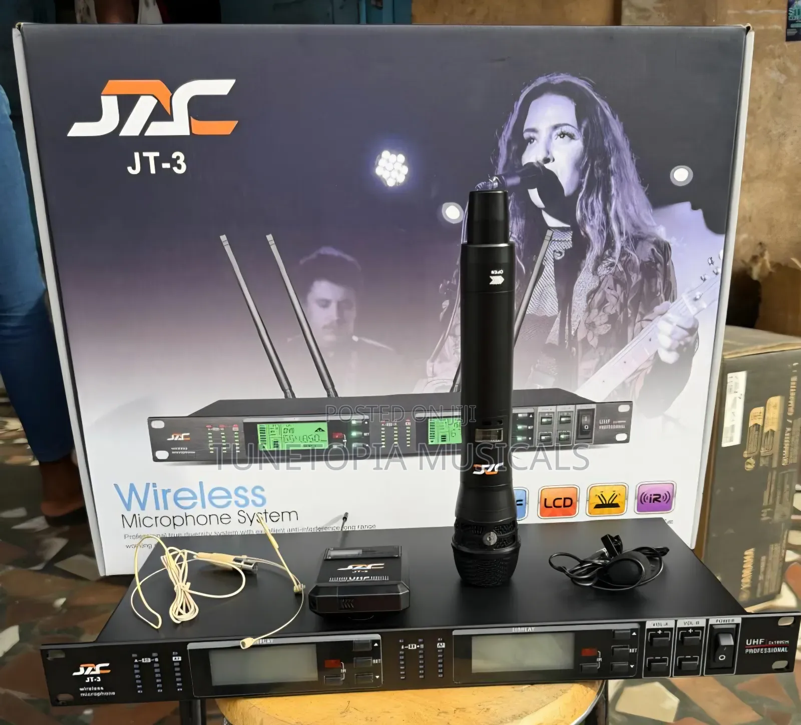 Jac Jt-3 Handheld and Lapel Wireless Microphone