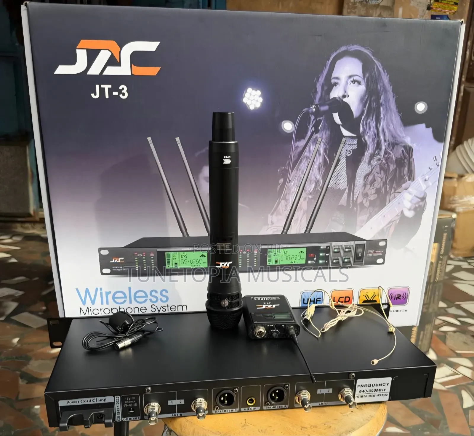 Jac Jt-3 Handheld and Lapel Wireless Microphone