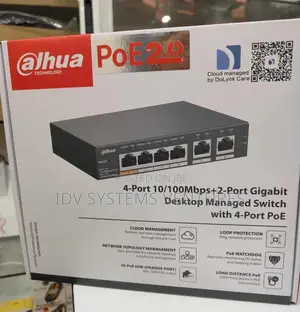 Cs4006-4et-60
6-Port Cloud Managed Desktop Switch With 4-Port Poe