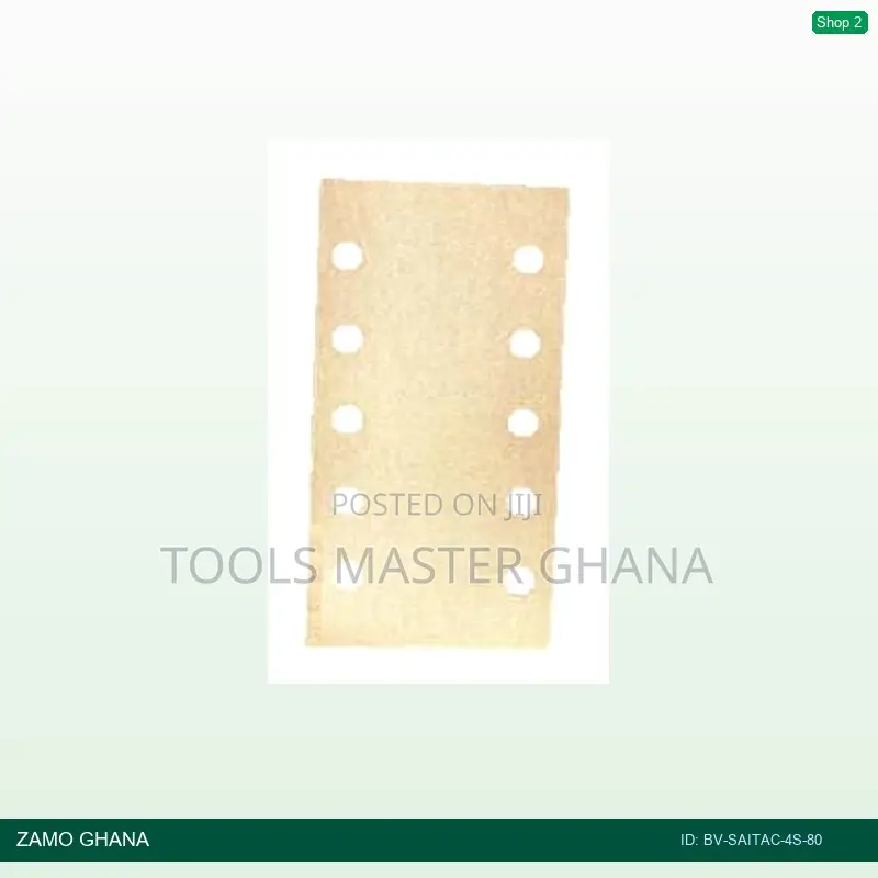 Abrasive Paper 115x230 With 10 Holes Beige 4s 80 F55 - Bv-Saitac-4s-80