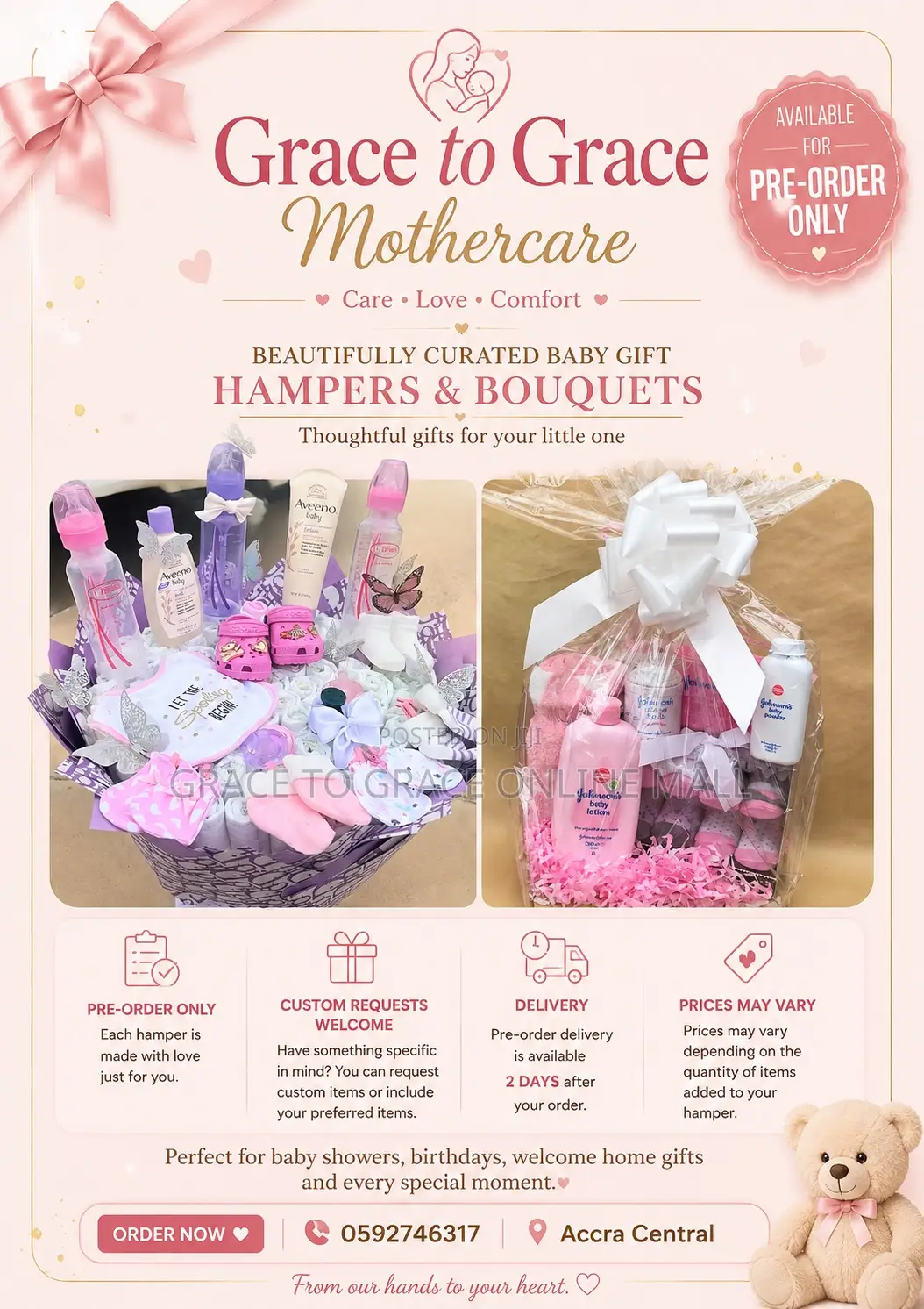 Baby Gift Hamper and Bouquet