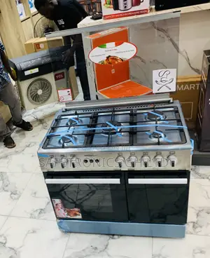 Get Accurate Mediatech 60x90 Freestanding 5 Gas Burner Cooker (Gray)