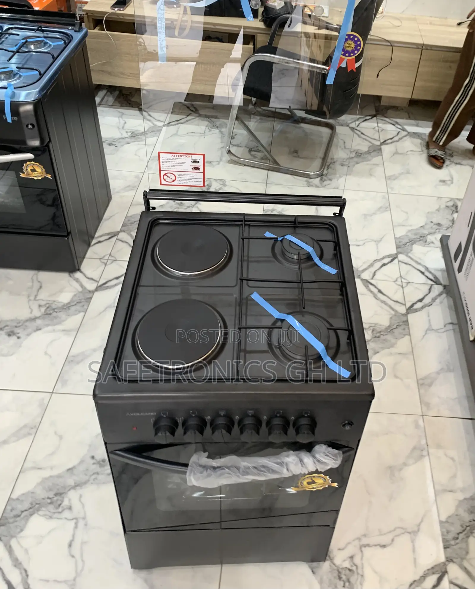 Get Perfect Volcano 50x50cm (2 Gas + 2 Electric) Cooker