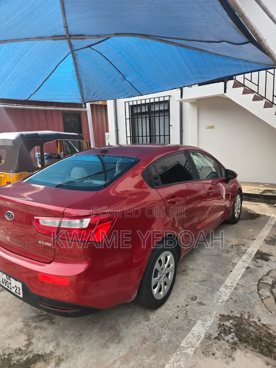 Kia Rio LX 4dr Sedan (1.6L 4cyl 6M) 2013 Red
