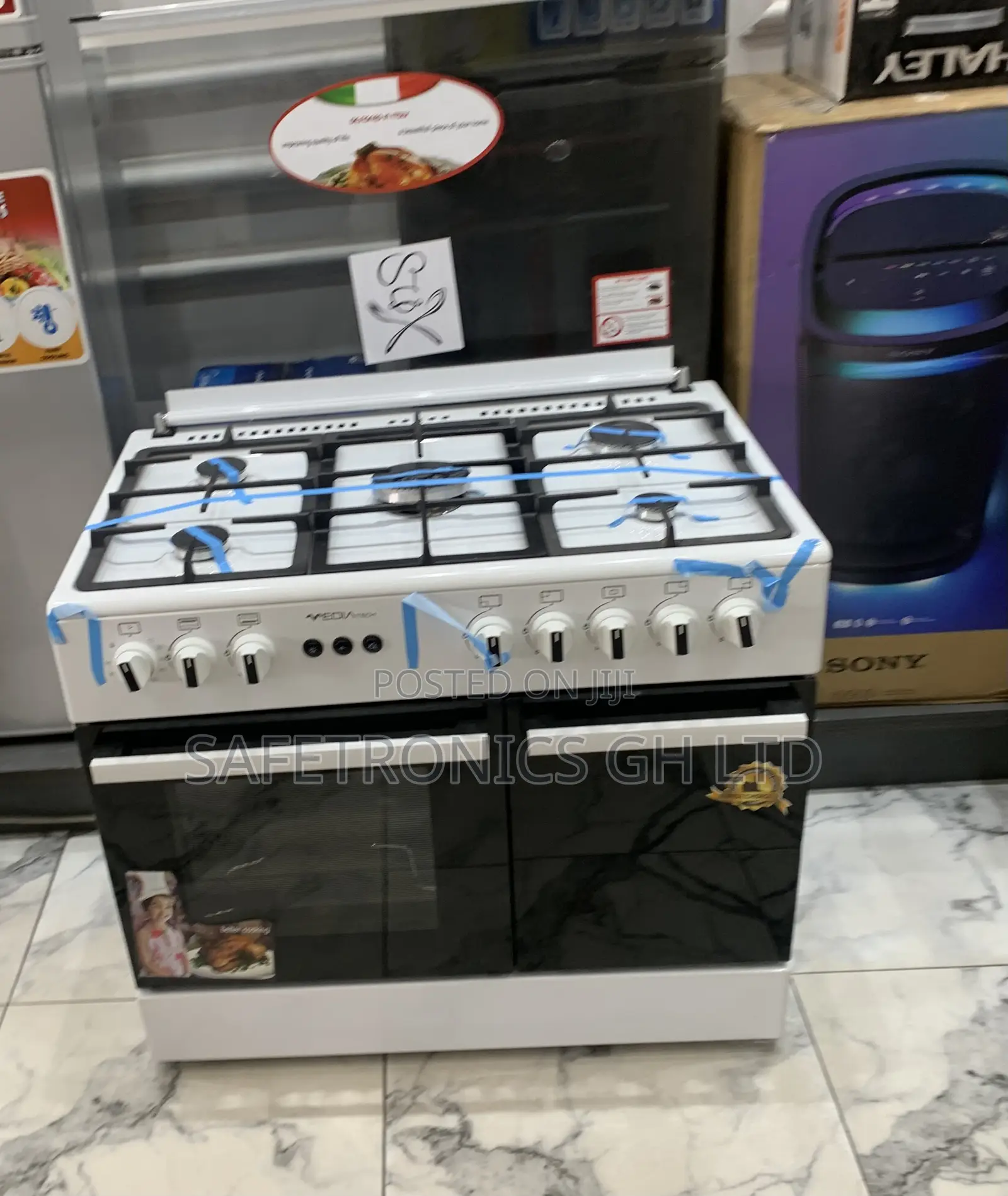 Grab Quality Mediatech 60x90 White Gas Cooker