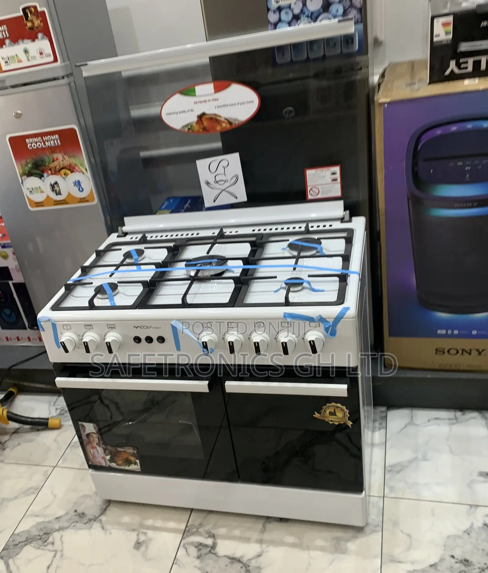 Shop Premium Mediatech 60x90 White Gas Cooker