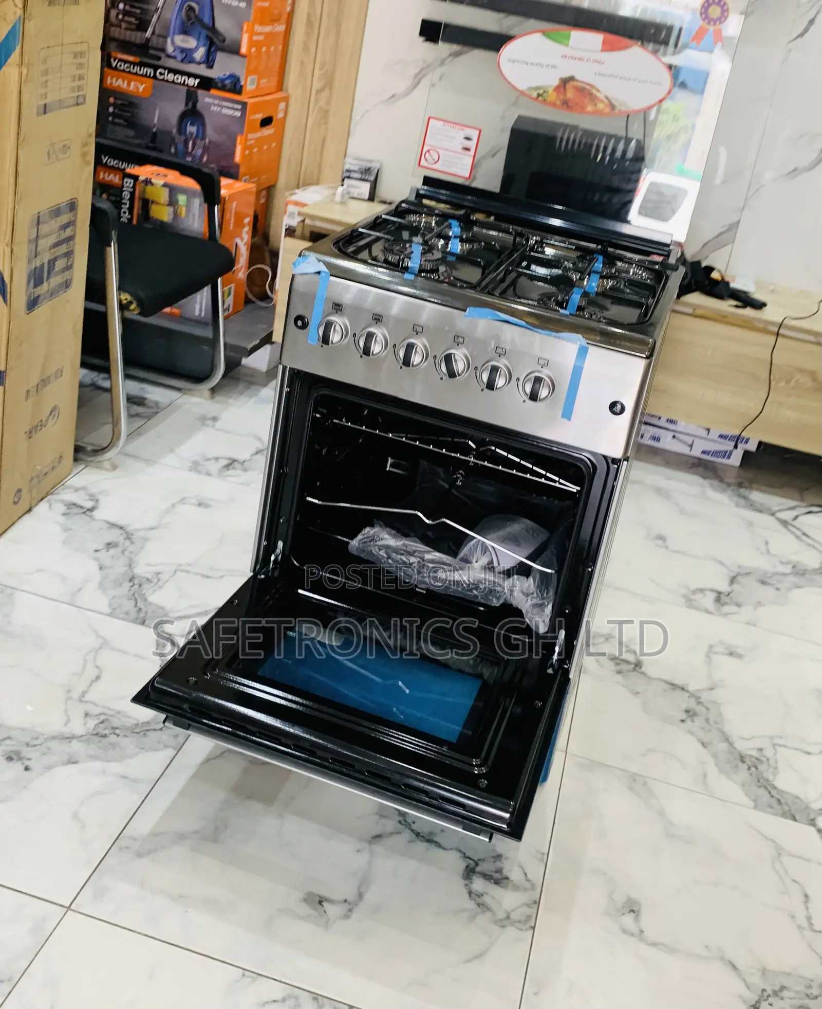 Shop Fabulous Ferre 60x60 4 Burner Gas Cooker With Auto Ignition