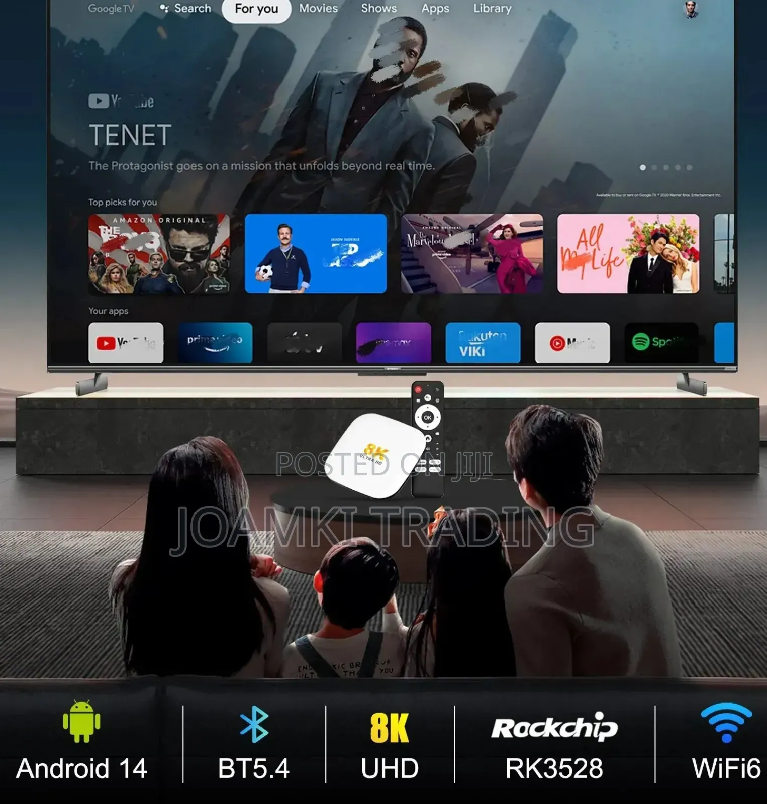 H96max M2 Android 14 Tv Box,4gb Ram, 128gb Rom, Video, Bt, Wifi