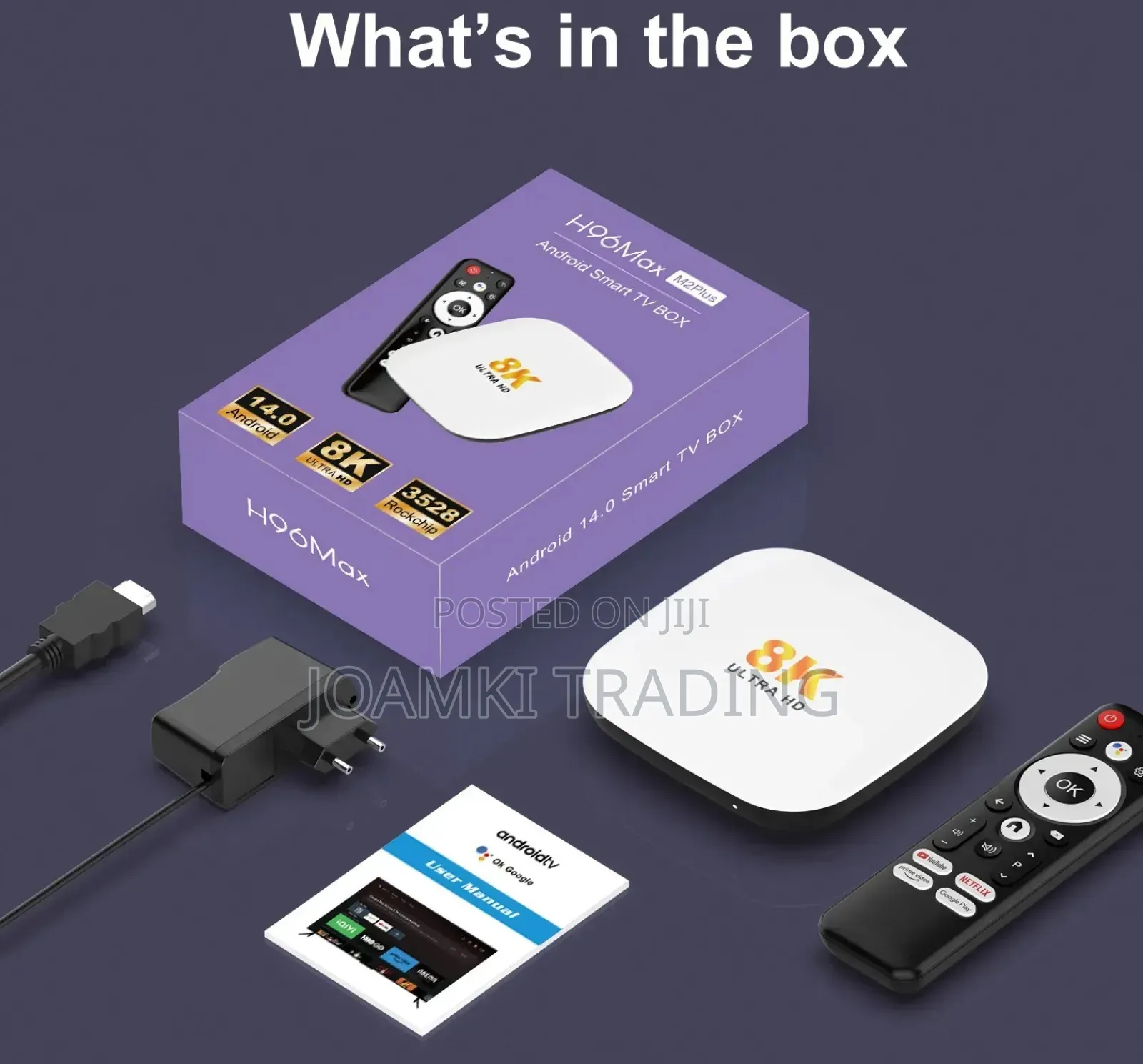 H96max M2 Android 14 Tv Box,4gb Ram, 128gb Rom, Video, Bt, Wifi