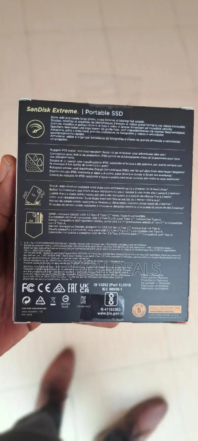 1tb Sandisk Extreme SSD
