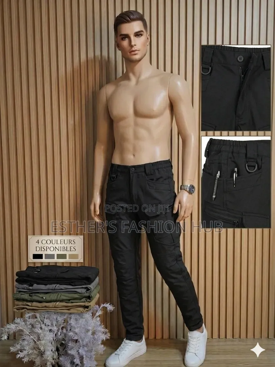 Men's Side Pocket (Cargo Pants) Trousers