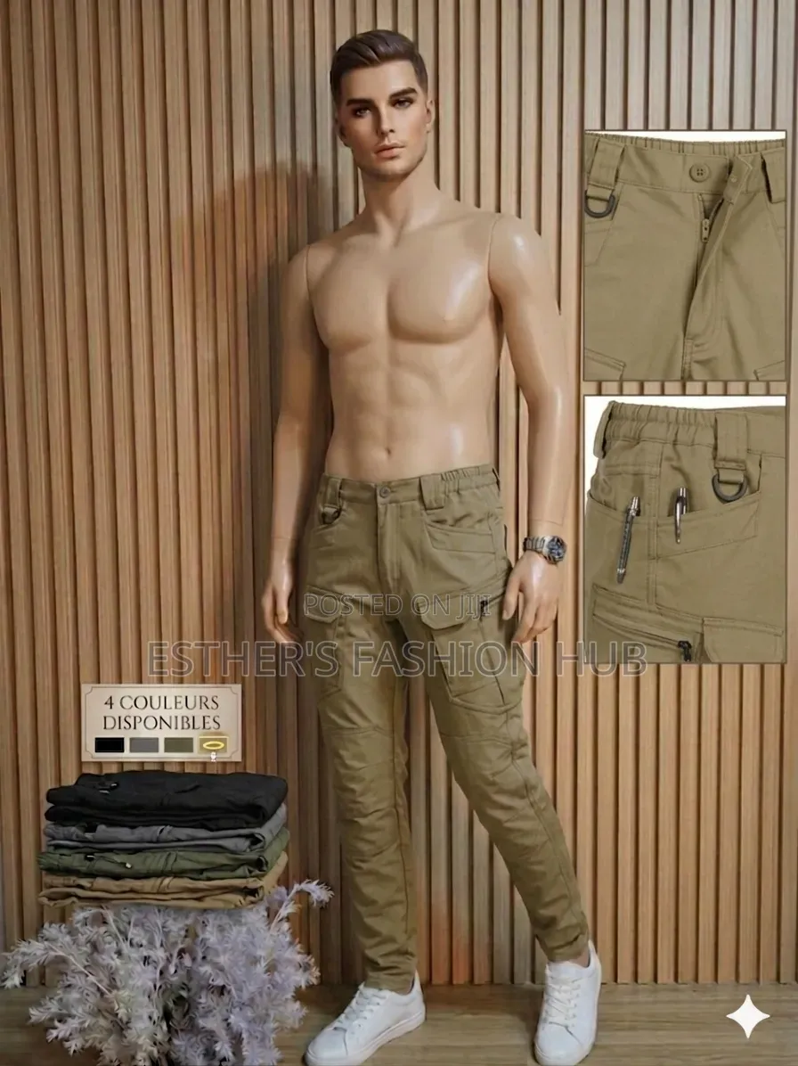 Men's Side Pocket (Cargo Pants) Trousers