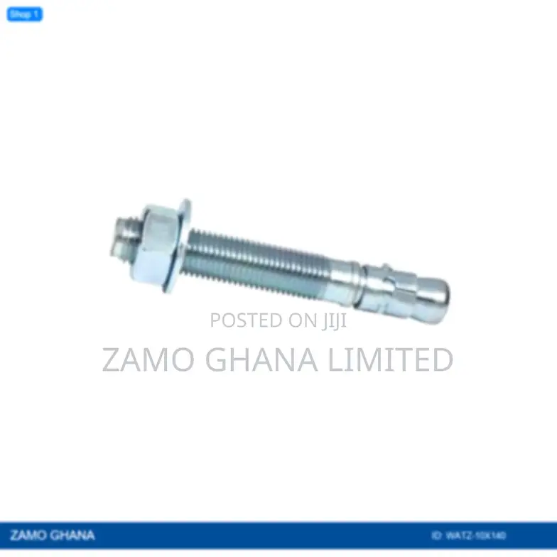 Wedge Anchor 10x140mm Full Thread Zinc Plated 1pc - Watz-10x140