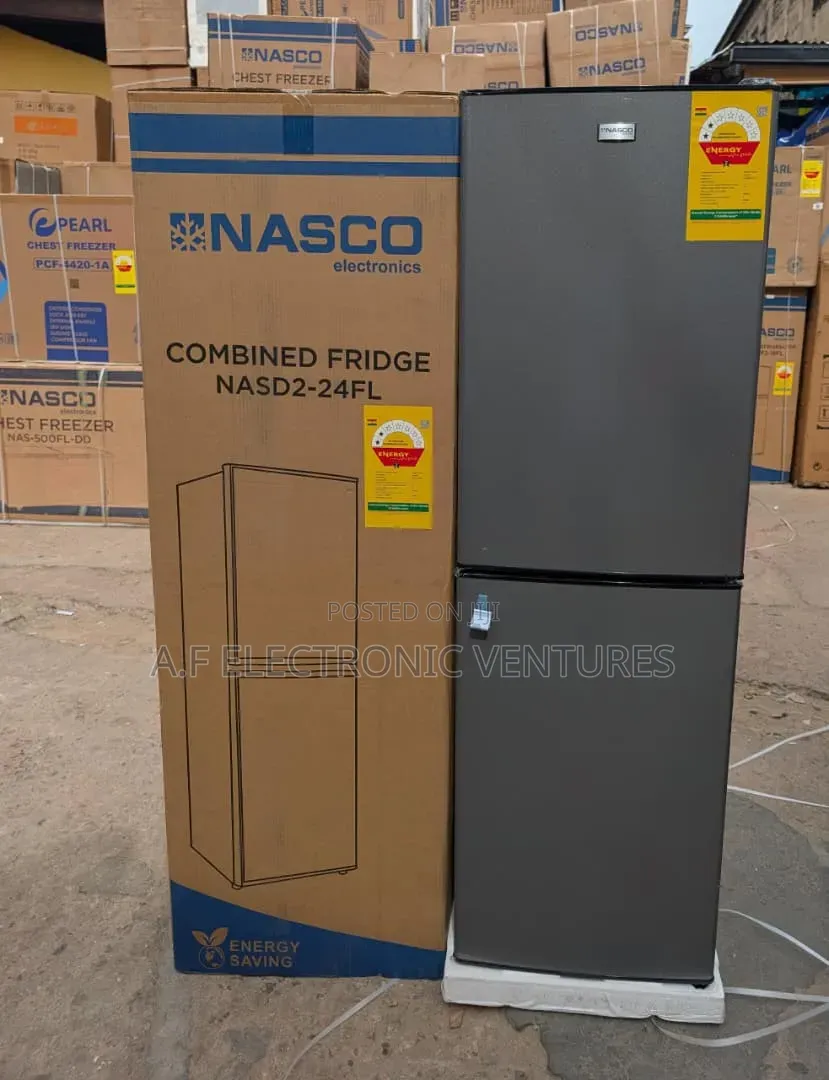 Nasco 196-Litres Bottom Freezer Fridge (Nas2-24fl)