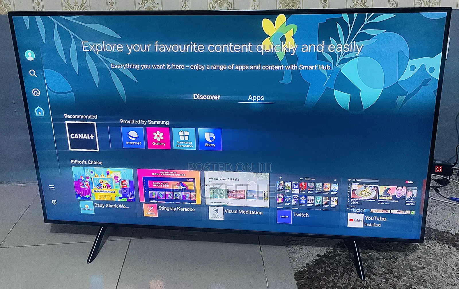 Uk Used Samsung Qled Uhd HDR Smart Digital Satellite Airslim 50 Inches