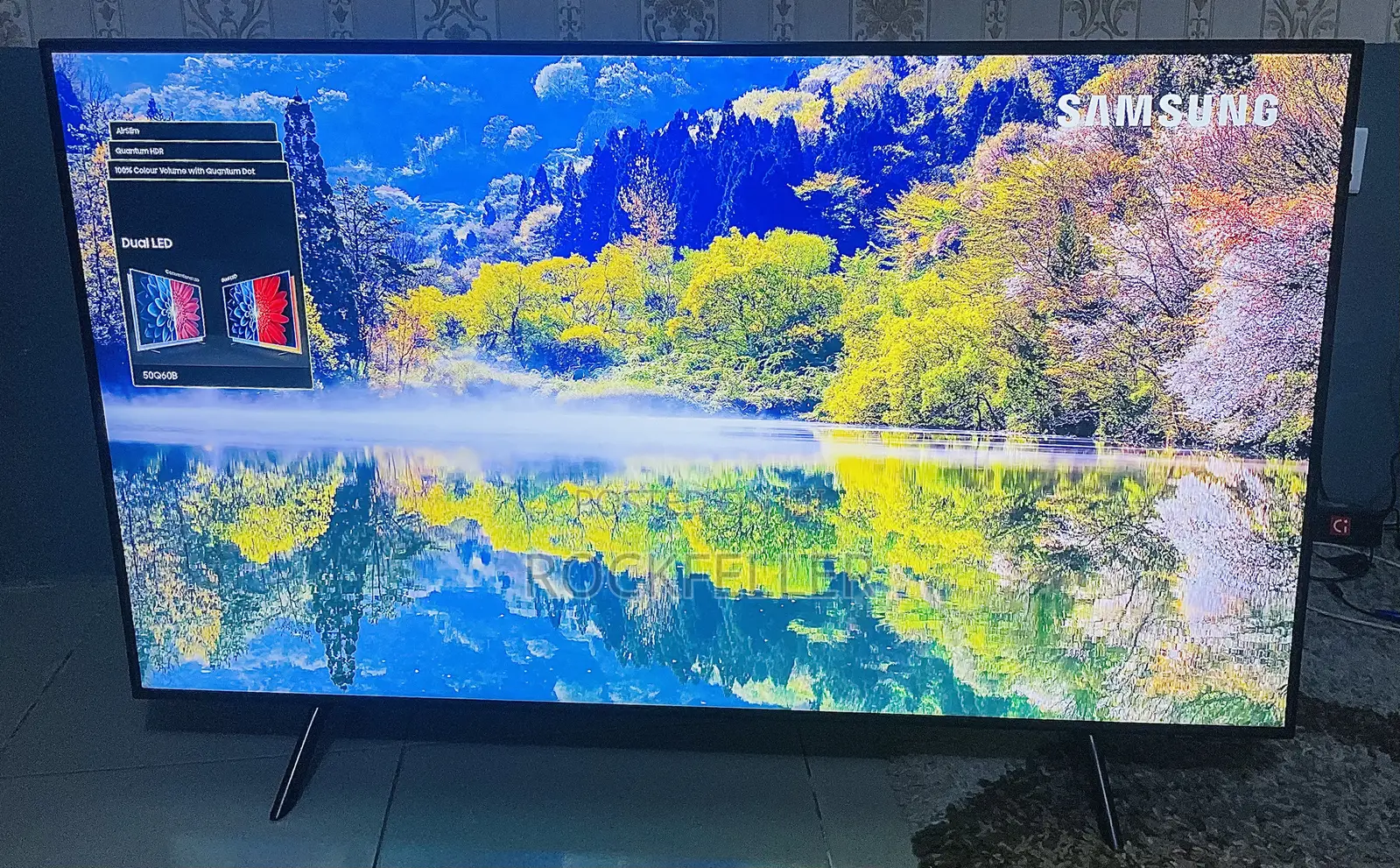 Uk Used Samsung Qled Uhd HDR Smart Digital Satellite Airslim 50 Inches