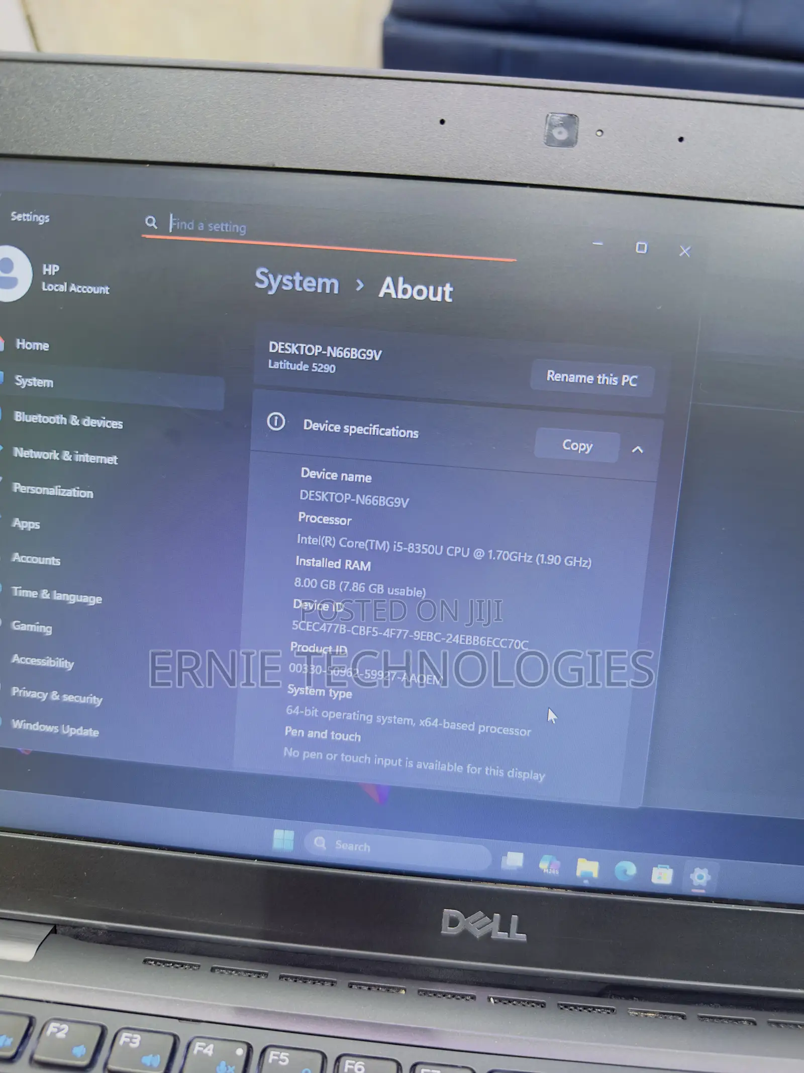 Laptop Dell Latitude 5290 8GB Intel Core i5 SSD 256GB