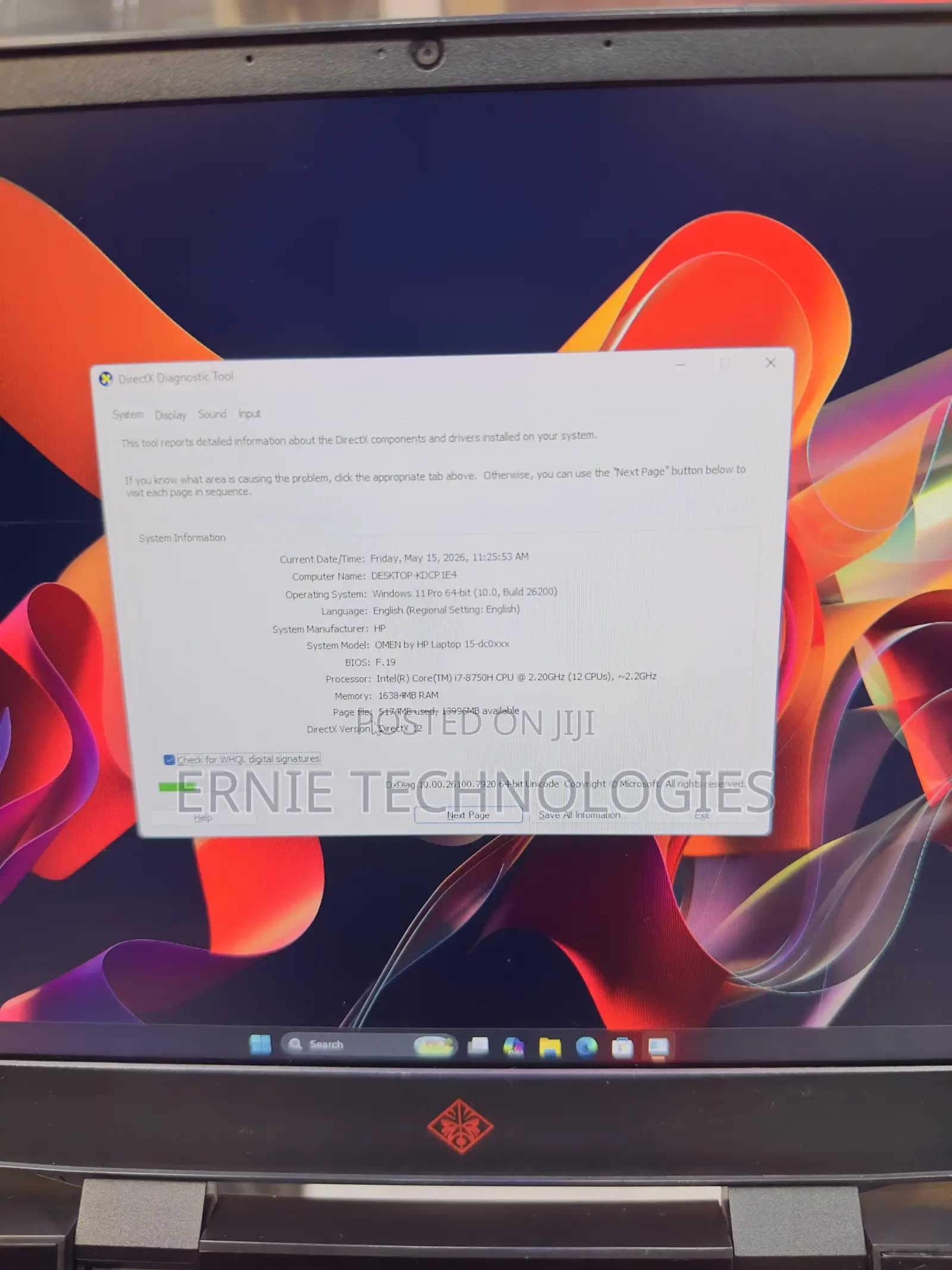Laptop HP Omen 15 16GB Intel Core i7 SSD 1T