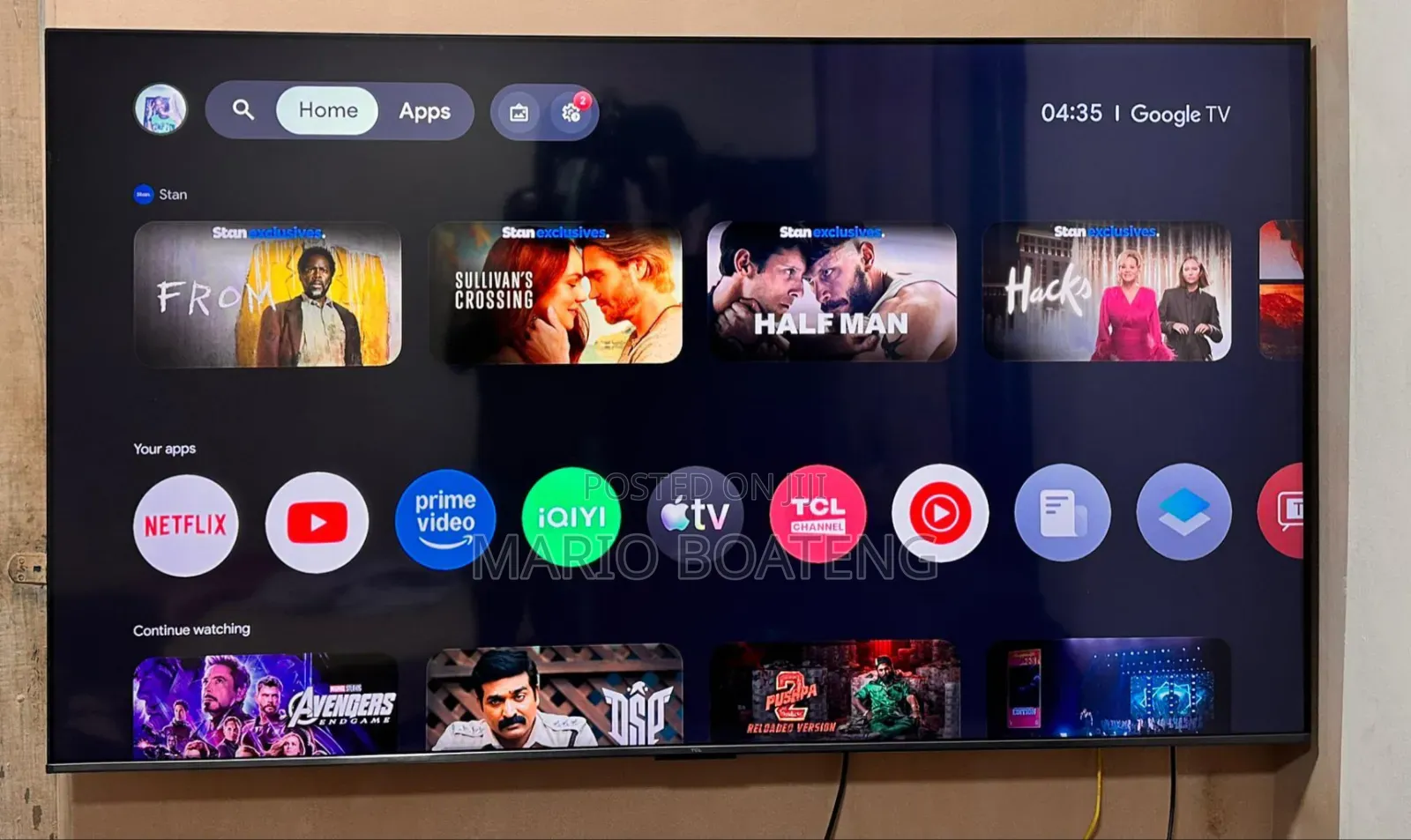 Uk Used TCL Mini Led Qled 75 Inches