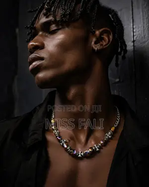 Obsidian Prism Necklace