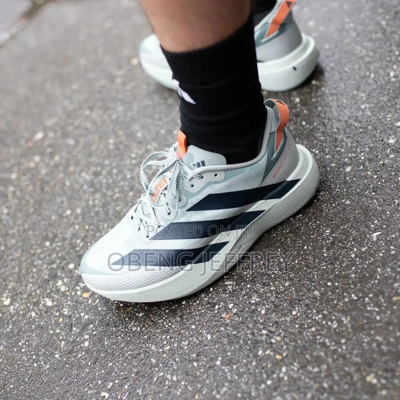 Original Adidas Adizero Evo Sl Light Gray/Black