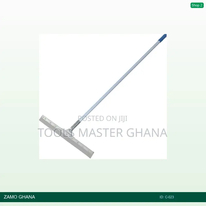 18 Inch Steel Straight Rubber Scrape With 1.25m Stick - C-023