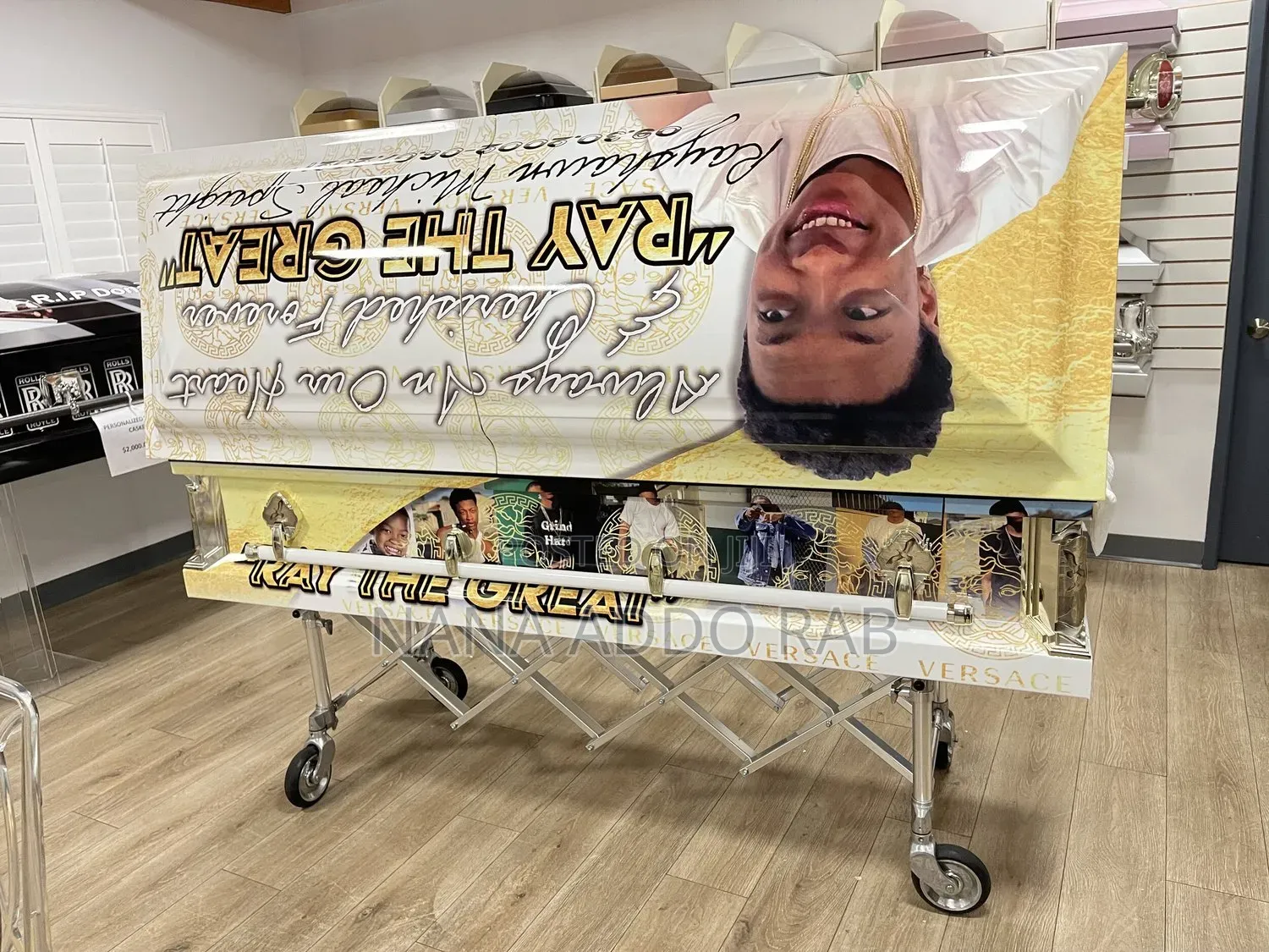 Wrapping Casket With Your Own Pictures and Colours or Customize