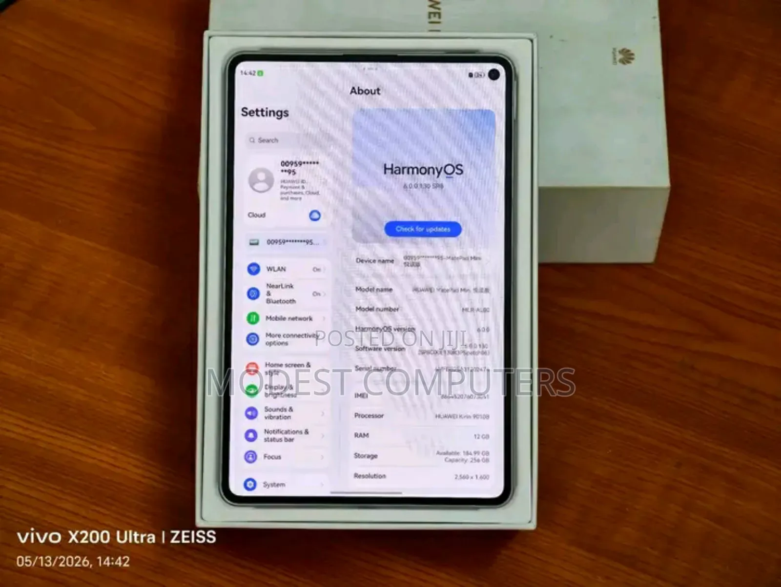 New Huawei MatePad Pro 256 GB Gray