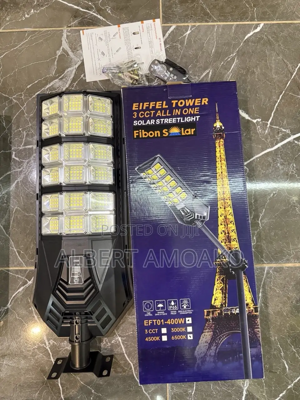 400w Solar Streetlight With Remote Control