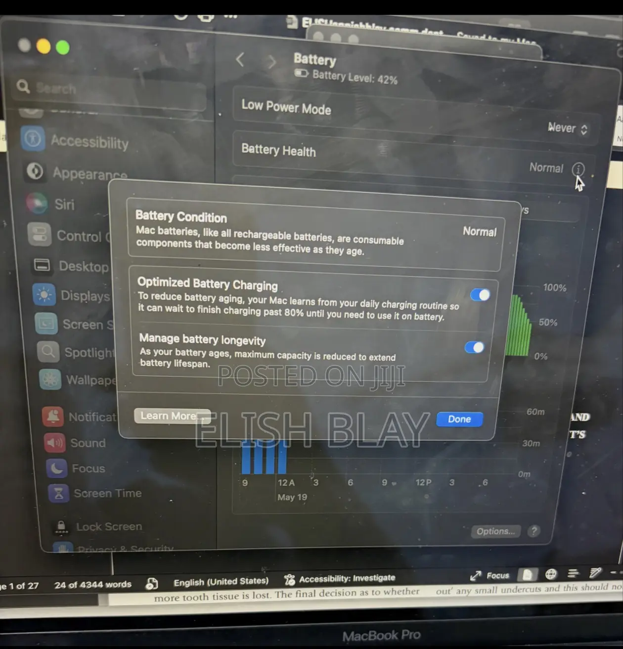 Laptop Apple MacBook Pro 2019 8GB Intel HDD 128GB