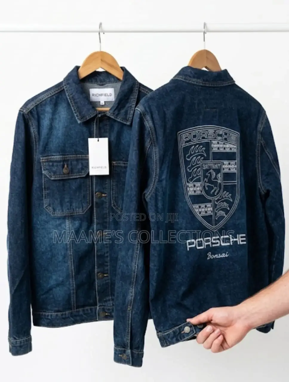 Denim Men’S Long Sleeve Shirt / Coat / Jacket