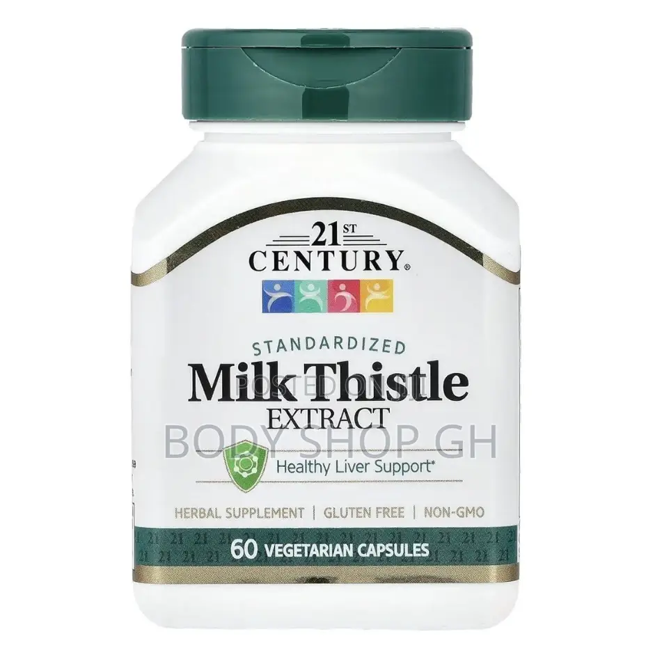 21st Century Vitamins Thistle Extract Veg Capsules, 60 Count