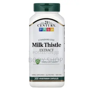 21st Century Milk Thistle Extract Veg Capsules, 200 Count