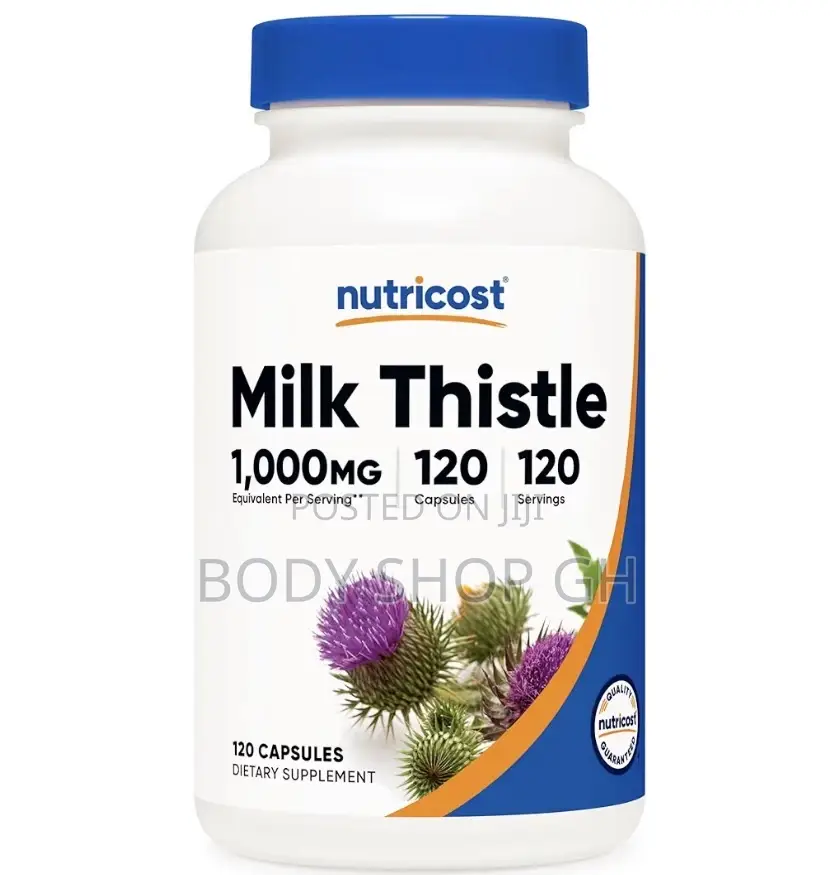 Nutricost Milk Thistle Capsules 300mg, 120 Capsules (80% Silymarin)