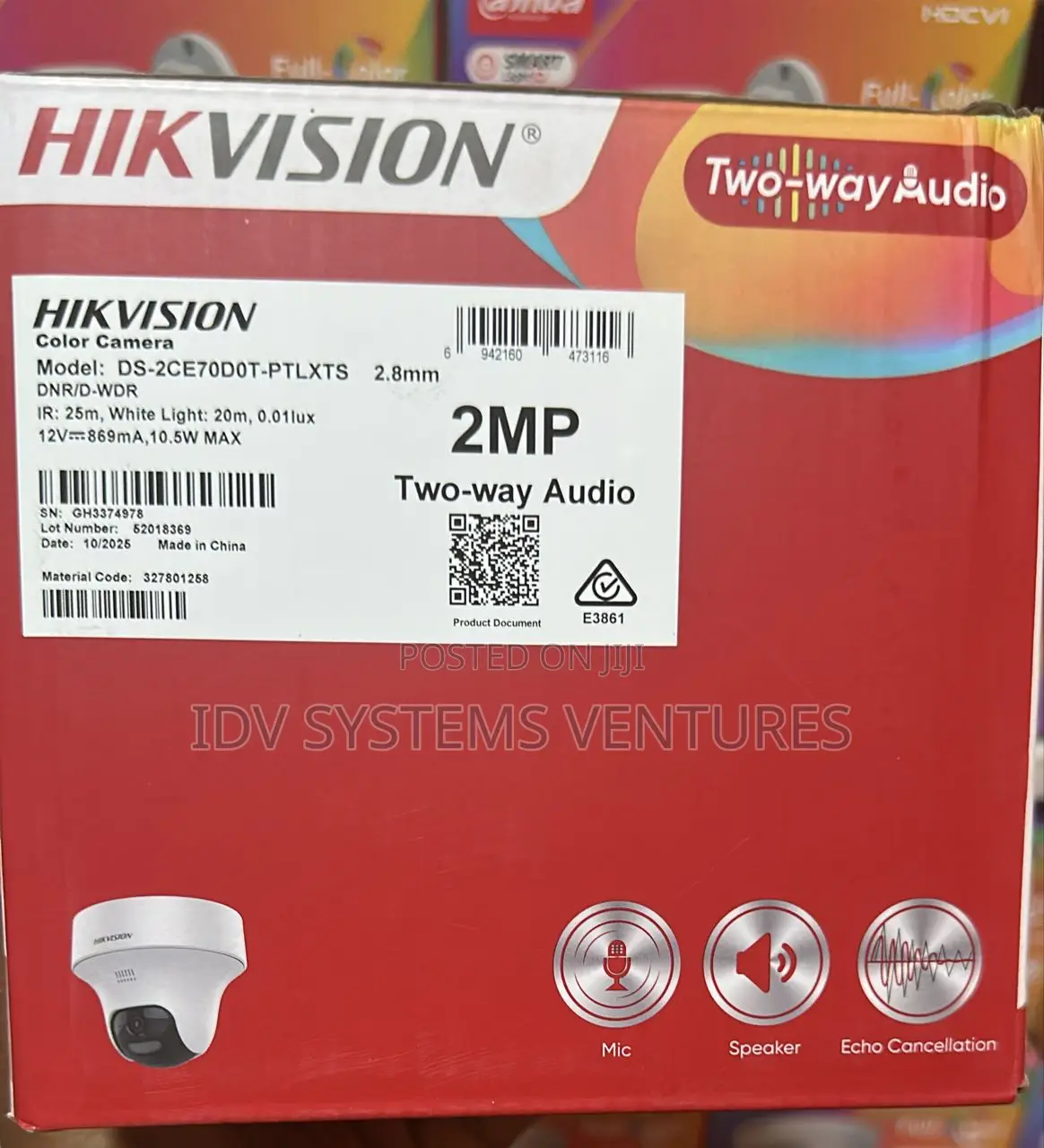 Ds-2ce70d0t-PTLXTS
2mp Two Way Audio Siren Fixed Pt Camera