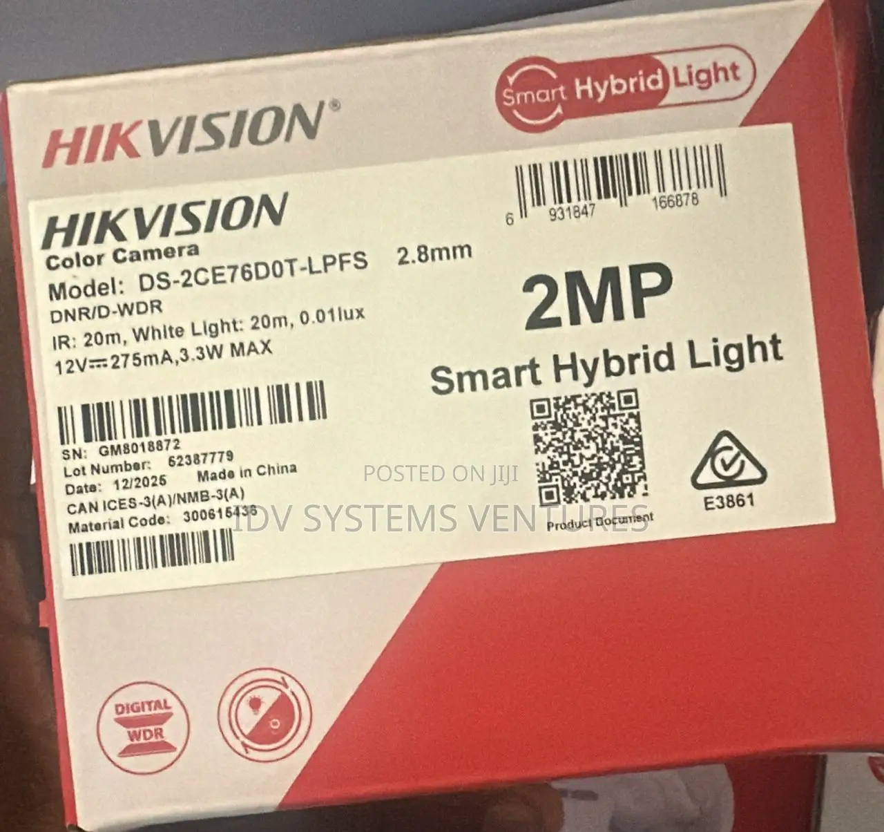 Ds-2ce76d0t-LPFS
2mp Smart Hybrid Light Audio Fixed Turret Camera