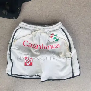 Casablanca Logo- Print Drawstring Shorts.