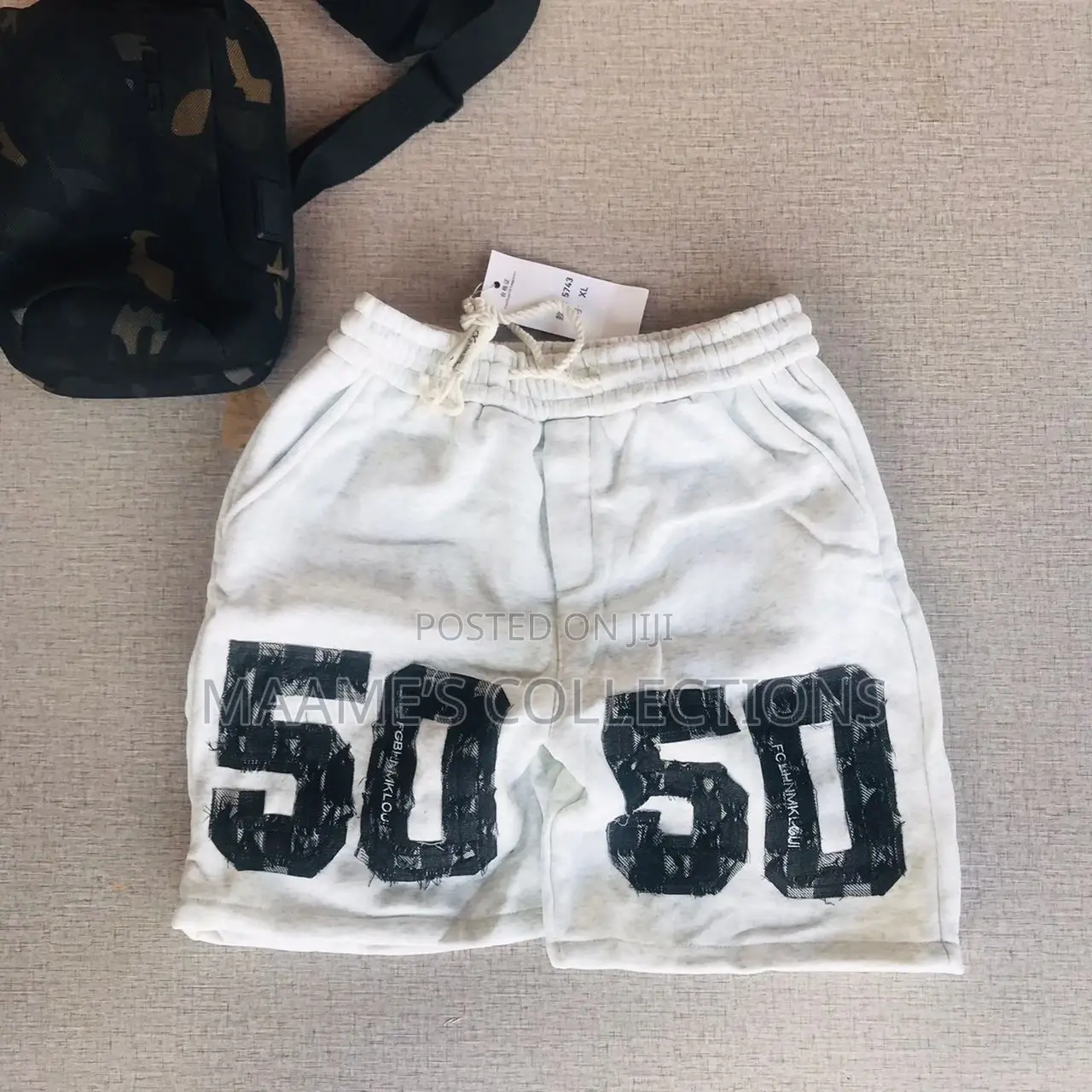 Casablanca Logo- Print Drawstring Shorts.
