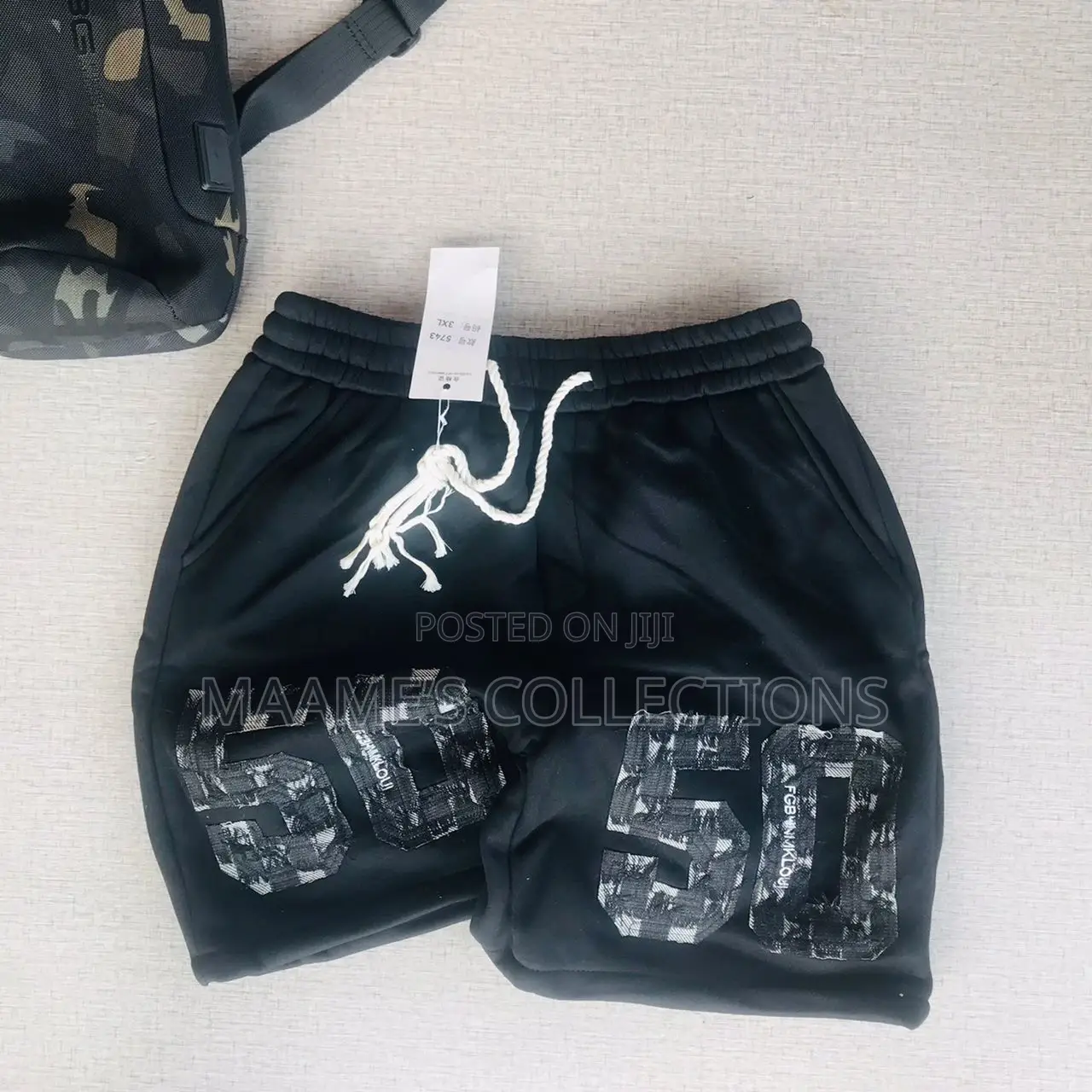 Casablanca Logo- Print Drawstring Shorts.