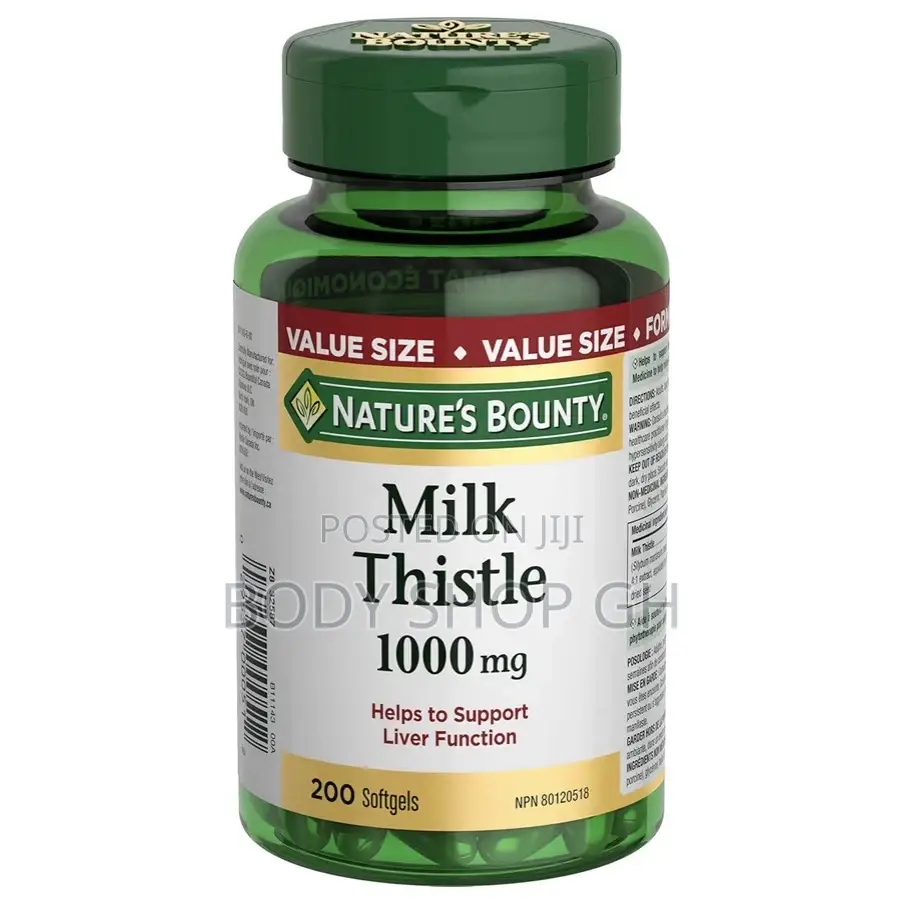 Nature's Bounty Milk Thistle for Liver Health Value Size, 200 Softgels