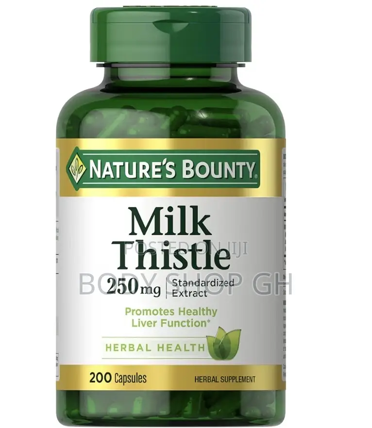 Milk Thistle Capsules, for Liver Health, 250 Mg Per, 200 Count
