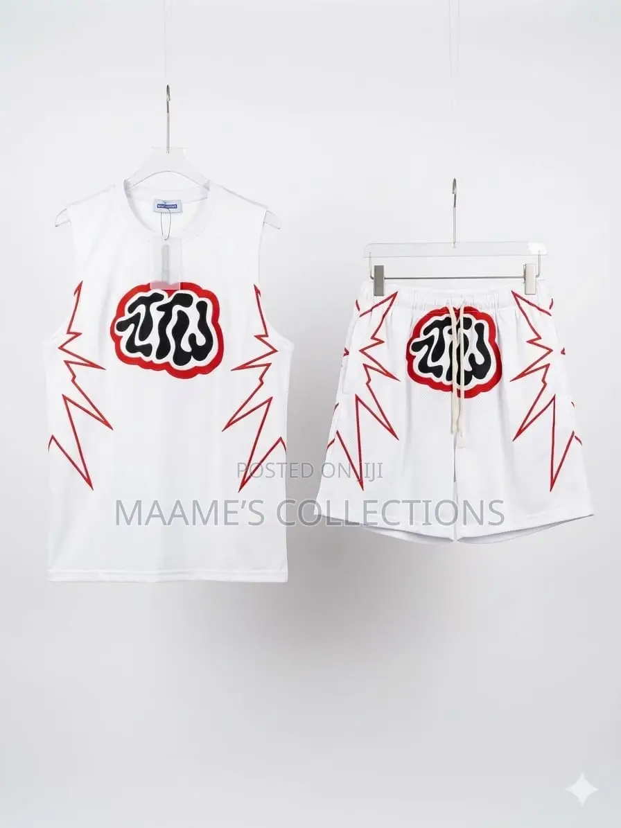 Men’S Streetwear Sleeveless Graphic T-Shirt / Tank Top and Shorts