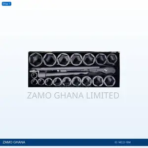 22pcs 1inch Dr Socket Set Mechanica - Me22-1bm